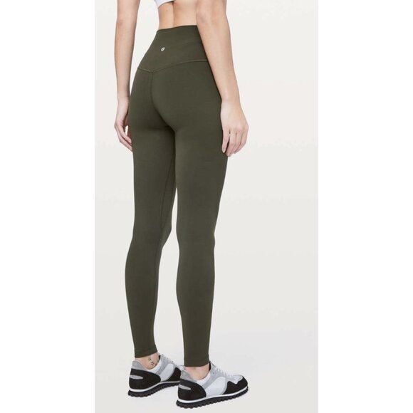 LULULEMON Align Pant *Full Length 28" Dark Olive Athleisure Gym - Size US 4 - Picture 2 of 12
